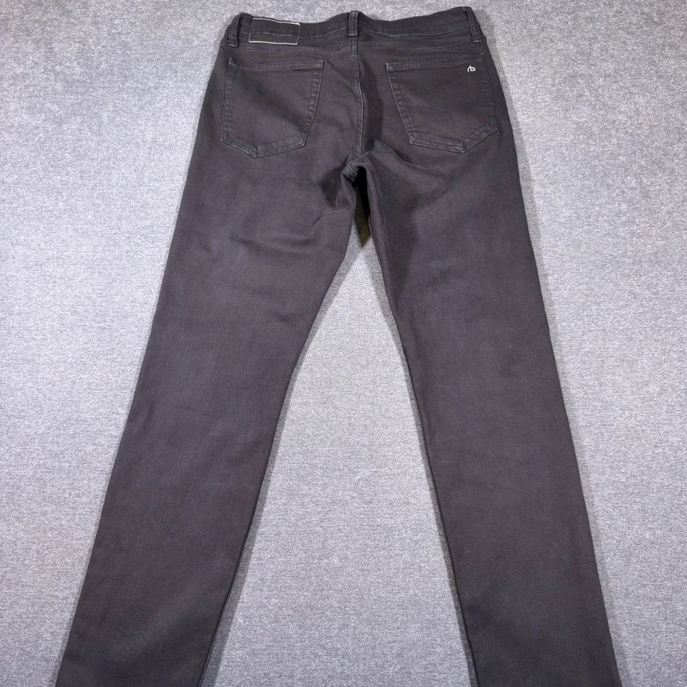 Rag & Bone RB 2 Slim Fit Jeans Mens 32x32 Black Cotton Blend Stretch Denim Pants